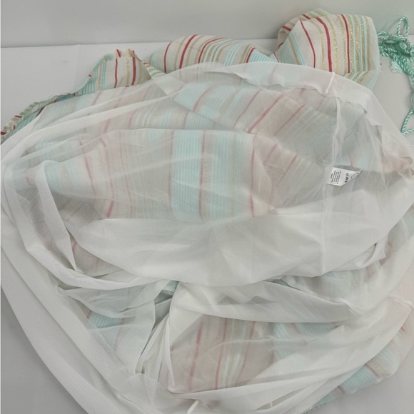 NWT My Beachy Side Uzasel Striped Sleeveless Dress Size 3 Tie Shoulders Pockets - Picture 9 of 13